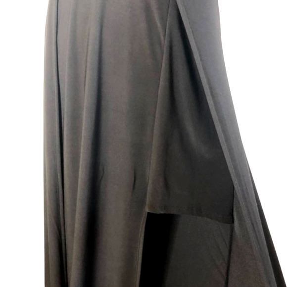 Black Crisscross Lattice Plunge Spaghetti Strap Body-Con Maxi Dress Wild Daisy - Picture 8 of 10